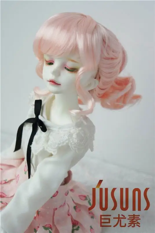 JD261 1/4 MSD синтетический, мохеровый, для куклы парики Updo стиль BJD волосы 7-8 дюймов BJD парики