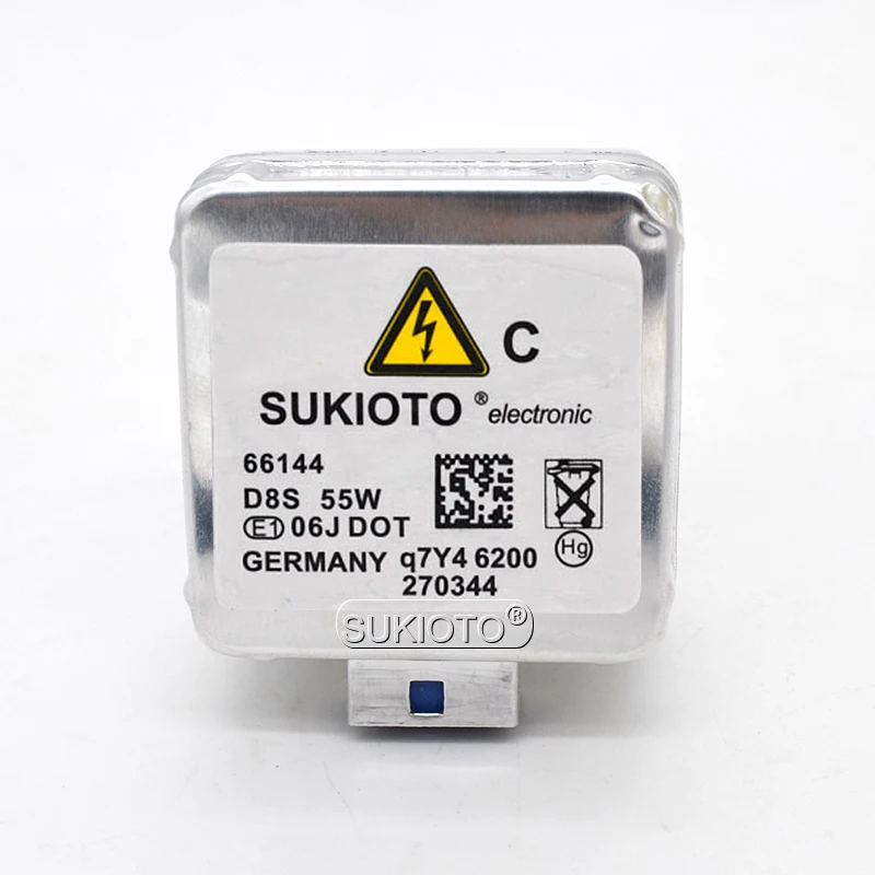 SUKIOTO Car Headlight 55W Xenon D8S HID Bulb 4300K 8000K 5000K 6000K D8S HID Replacement Bulb For 12V 55W Xenon HID Ballast Kit  (2)