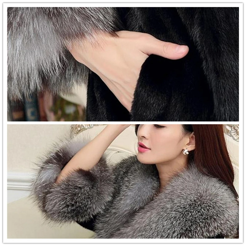 Wmwmnu зимнее женское пальто с искусственным мехом, меховое теплое пальто, женская одежда из лисьего меха, роскошное пальто размера плюс 5XL
