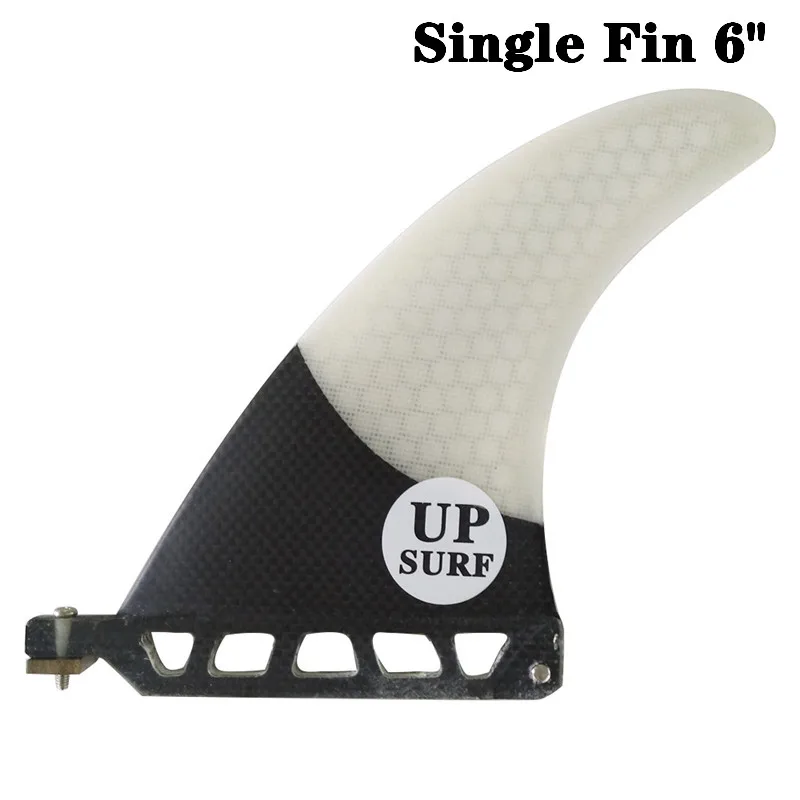 Single 6 inch Fin Fibreglass Surfboard 6 length Green/Red/White/Blue color Fin in Surfing Longboard Fins