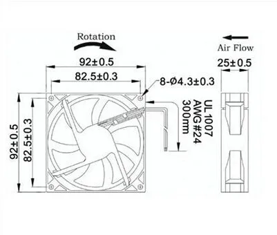 Indextop Air Cooling Fan DC12V DC24V 0.5A  Axial Flow Fan 9225 9025  92x92x25mm For ZX7/TIG 200A Welding Machine battery operated air blower