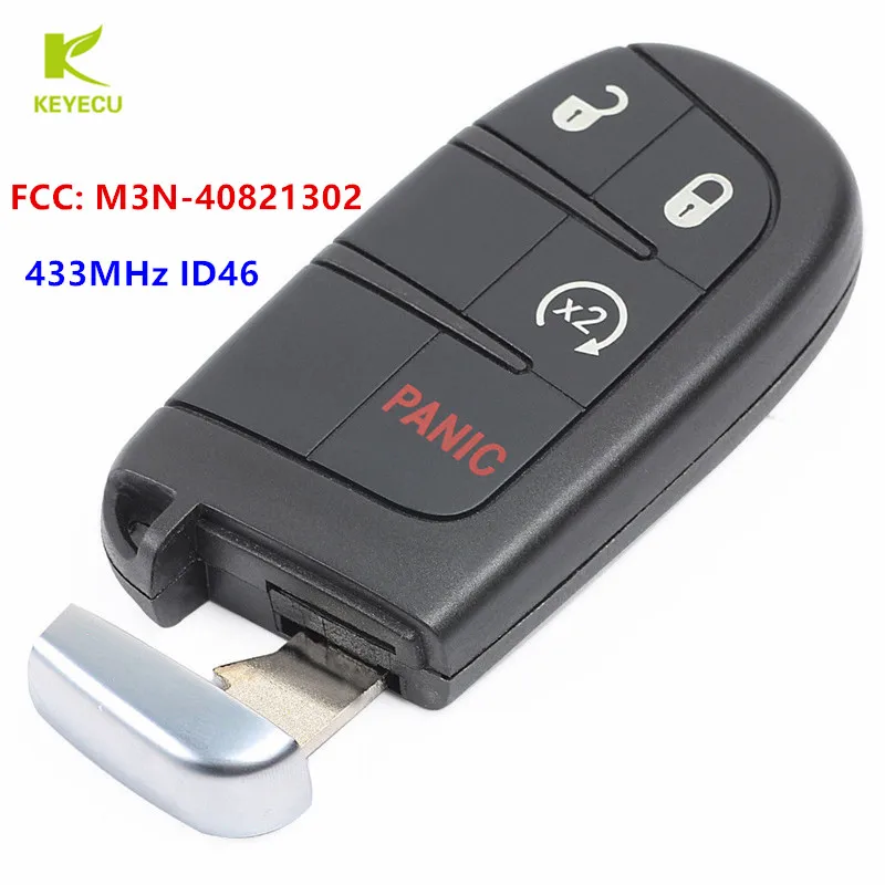 KEYECU дистанционный смарт ключ брелок 433 МГц ID46 для 2011 2018 DODGE JOURNEY DURANGO умный FCC: M3N