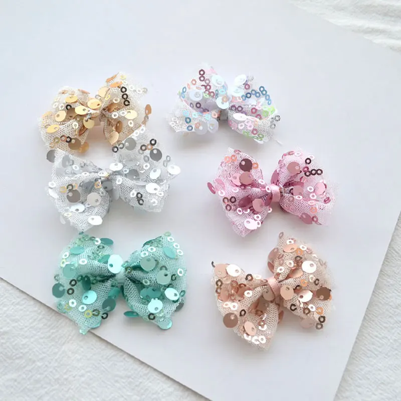 

10pcs/lot 5x4.5cm Organza Bowknot Pet Bows Craft Only Bow No Clips DIY Wedding Packing Home Decor Hair Accessories LX547