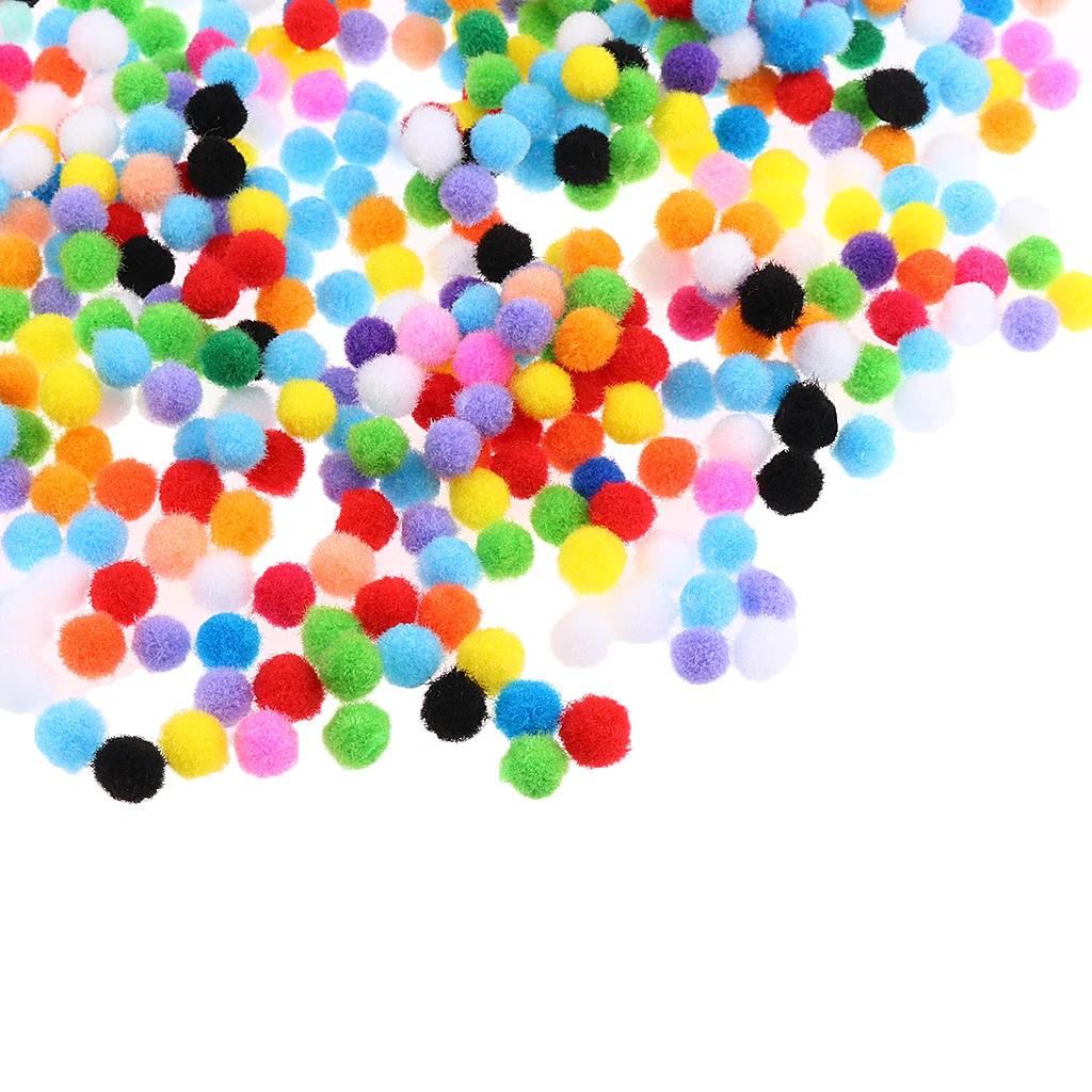 

3000Pcs 10mm Mixed Color Pompoms for Crafts Making and Hobby Supplies Pom Poms Balls for DIY Creative Crafts Decorations