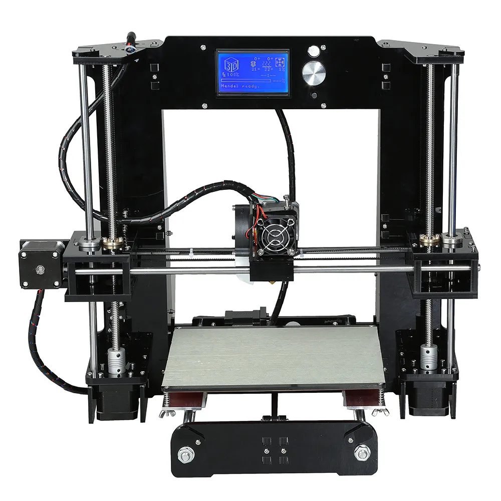 2016 High Quality CNC 3D Printer Easy Assemble Reprap prusa i3 3D printer Kits With Free 20m Test Filaments Support refitting