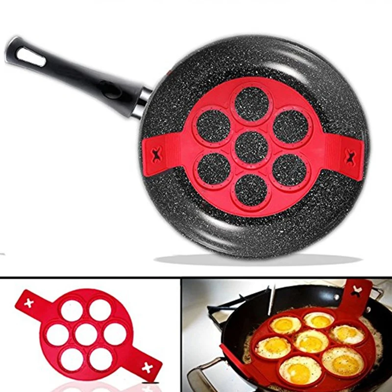 

Pancake Maker Nonstick Cooking Egg Ring Maker Cheese Cake Moulds Decorating Tools Pan Flip Eggs Mold Kitchen Baking Accessory