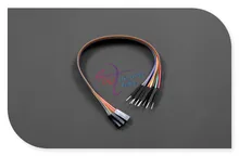 10Pcs/Lot 10 Pack DFRobot Jumper male to female F/M header Wire/Cables 7.8″ 20cm 0.1″ pin 10 color for Arduino/breadboard board