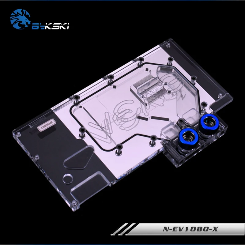 Bykski N-EV1080-X, полное покрытие видеокарты блок водяного охлаждения RGB/RBW для EVGA GTX1080/1070 8G FTW