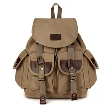 Vendimia de La manera de Los Hombres y Mujeres Mochila de Lona de LA PU Parejas Viajan Mochila Militar Mochila de Viaje Bolsa de La Escuela; bolsos