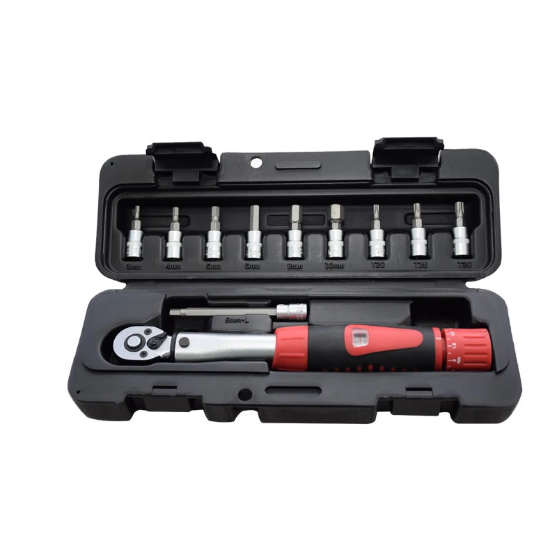 

Bicycle Bike Cycling Torque Wrench Allen Key Tool Socket Set Kit 2-24 Nm Steel