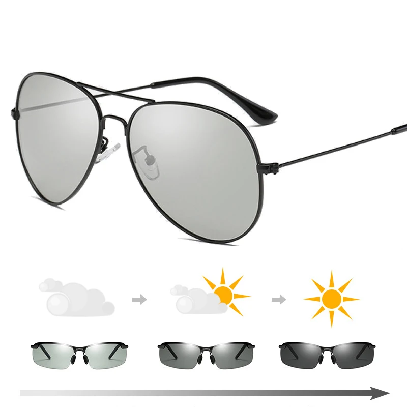 

Photochromic Sunglasses Photochromic Glasses Chameleon Glasses Aviator Sunglases Aviator Glasses Pilot Sunglasses Oculos Aviador