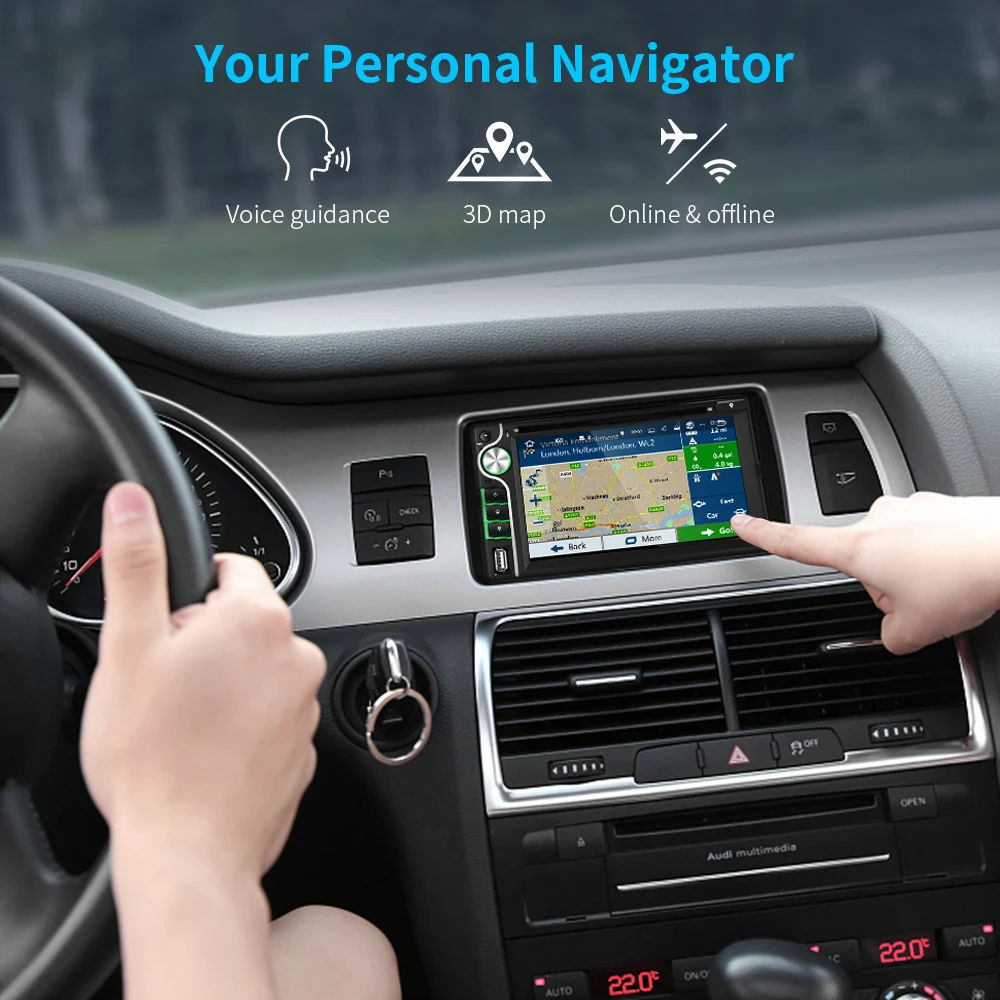 Best ZEEPIN Car Head Unit Receiver 6.2-inch Disc Reader Audio Bluetooth DVD Player Stereo MP3 AUX FM Radio USB SD Multimedia Player 6