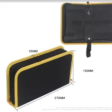 CAMMITEVER сумка для инструментов с желтыми краями электрика холст ремонт паяльника долото рулон электрических инструментов хозяйственная сумка карман