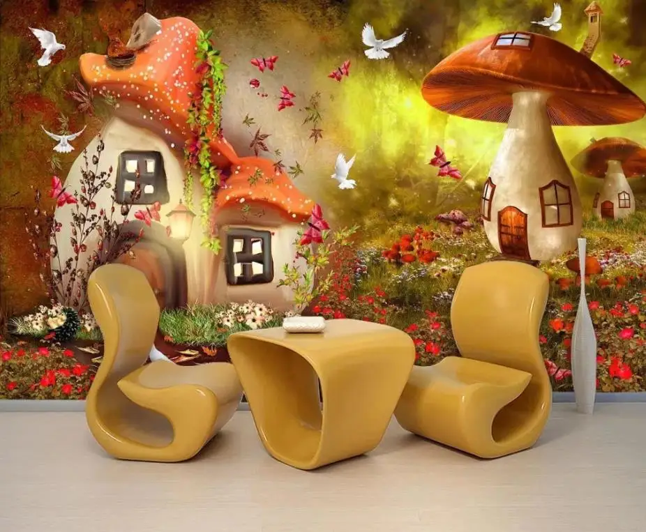 wallpaper for walls 3 d for living room Fairytale world mushroom children's room wallpaper mural wall wallpaper for walls 3 d for living room Fairytale world mushroom children's room wallpaper mural wall