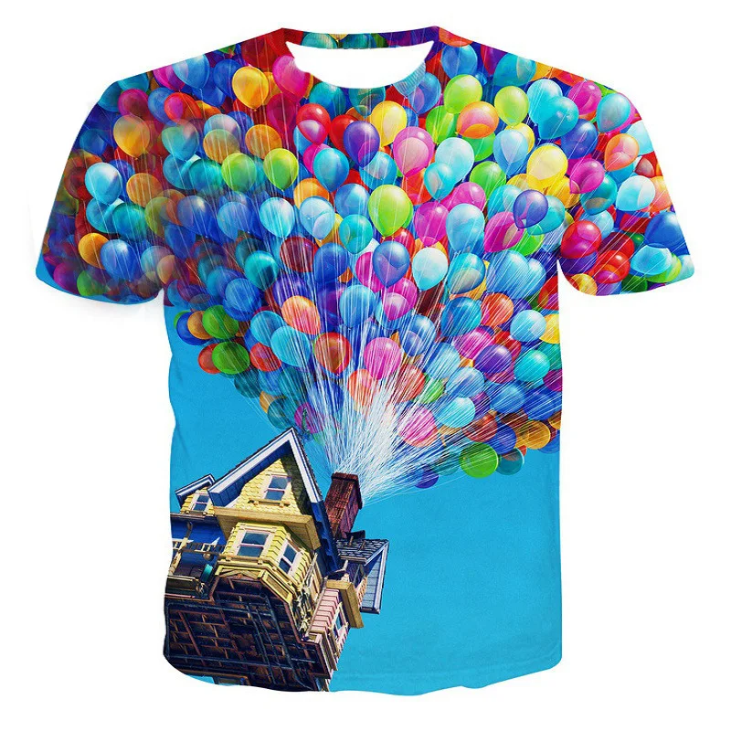 Short Sleeve Men Tops Tee Blue 