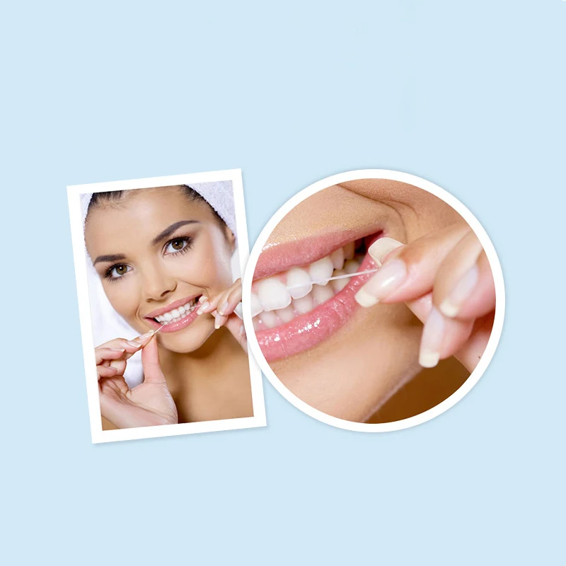 Oral B Эфирное нить гладкая плоская резьба удобные зубные держатель зубной нити