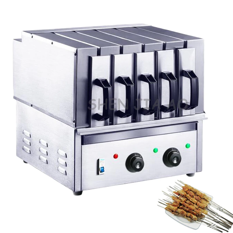Commercial smoke free barbecue temperature controlled electric oven 5