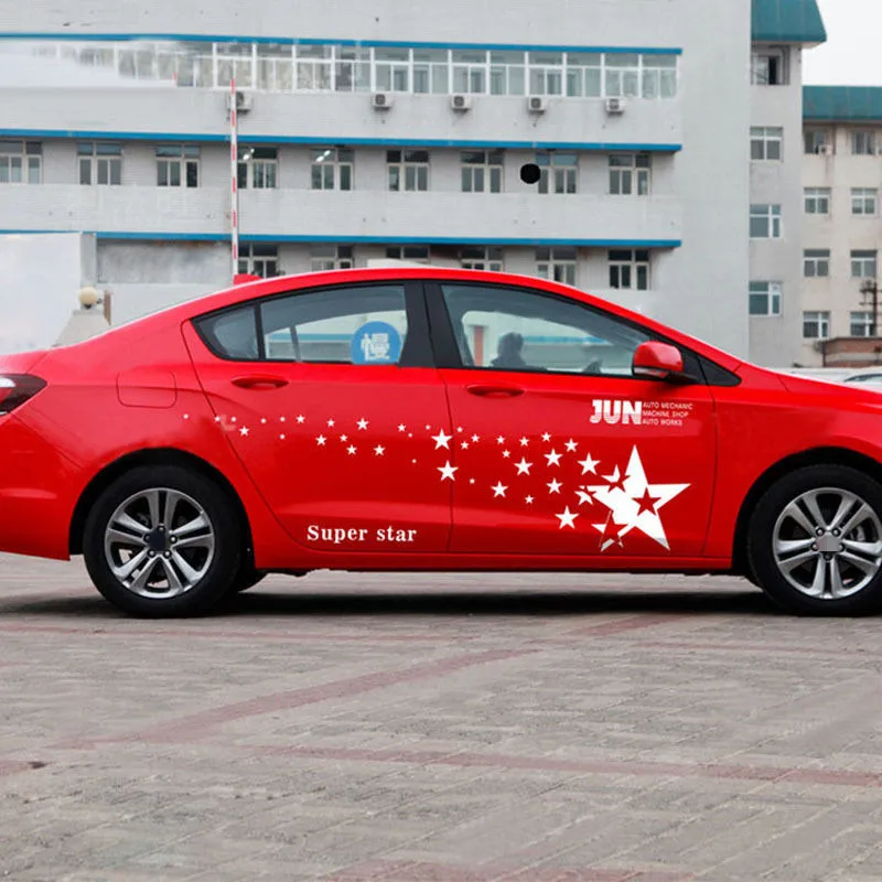  1 Pair Many Stars Universal Car Sticker Star Patterns Auto Sport Styling Vinyl Car Classic Body Sti
