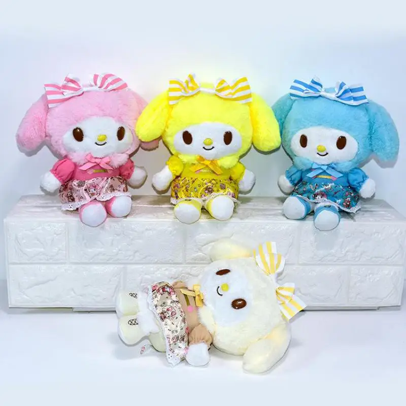 Мягкие плюшевые игрушки OCHGEP с бантом из мультфильма My Melody 4 шт./компл. для