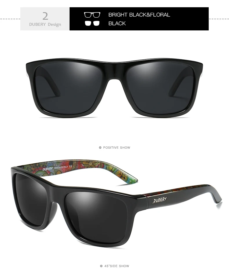 DUBERY фирменный дизайн поляризованные солнцезащитные очки мужские водительские оттенки мужские ретро солнцезащитные очки мужские модные роскошные оттенки Oculos