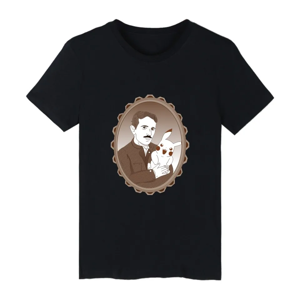 Tesla Motors Mens T Shirts Summer Funny Short Sleeve and T-shirt Men Casual in Plus Size Tee Shirt Long 4XL | Мужская одежда