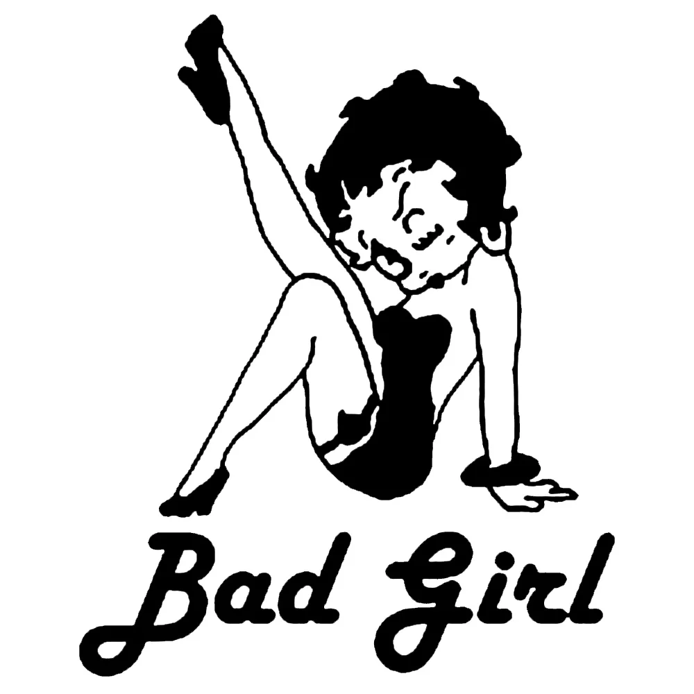 12 5*15 5 см Bad Girl автомобильные наклейки и Стайлинг украшения двери окна тела