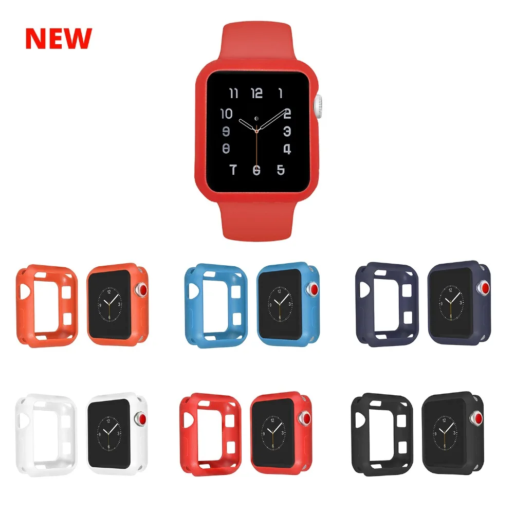 New Silicone Case For Apple Watch 42mm Series 3 2 1 38mm ...