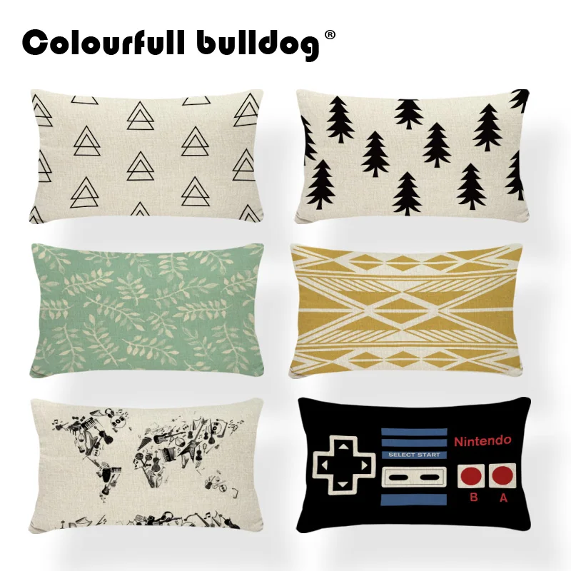 

Geometry Tree Cushion Quatrefoil Pillow Cases Blue Dorm Turkish Kilim Throw Pillow Cushion Diamond Rectangle Polyester Custom