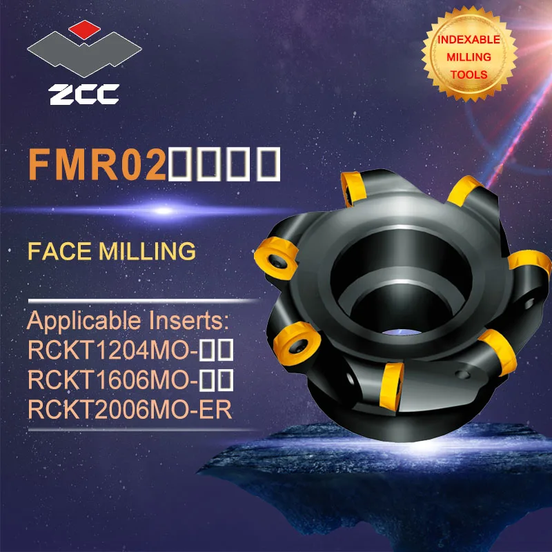 ZCC.CT original face milling cutters FMR02 high performance CNC lathe