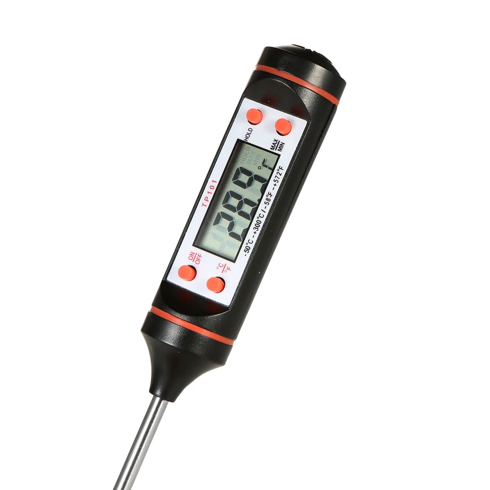 

LCD Digital Pen Type Food Thermometer Stainless Steel Probe Kitchen Meat Food Temperature Measuring Tools