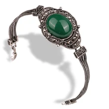 Pulseira grande elegante retrô olhar preto cristal jóias acessórios preto sexta-feira pulseiras para mulheres