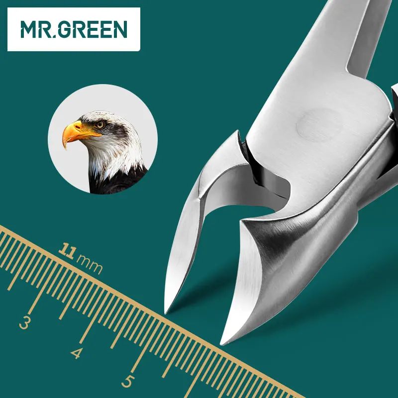  MR.GREEN Toe New Professional Stainless Steel Manicure Trimmer Art Pliers Cuticle Scissors Nail Cli