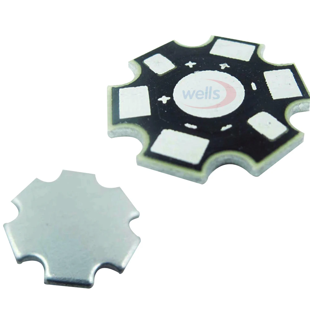 

25~500pcs High Power 1w 3w 5w Watt LED Heat Sink Aluminum Base Plate 20 mm LED board KIT DIY high quality star heatsink