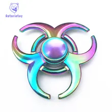 Colorful Horns style Hand spinners Metal Fidget Spinner For Autism and ADHD Kids spiner Finger Toy Fidget spiner Skinner