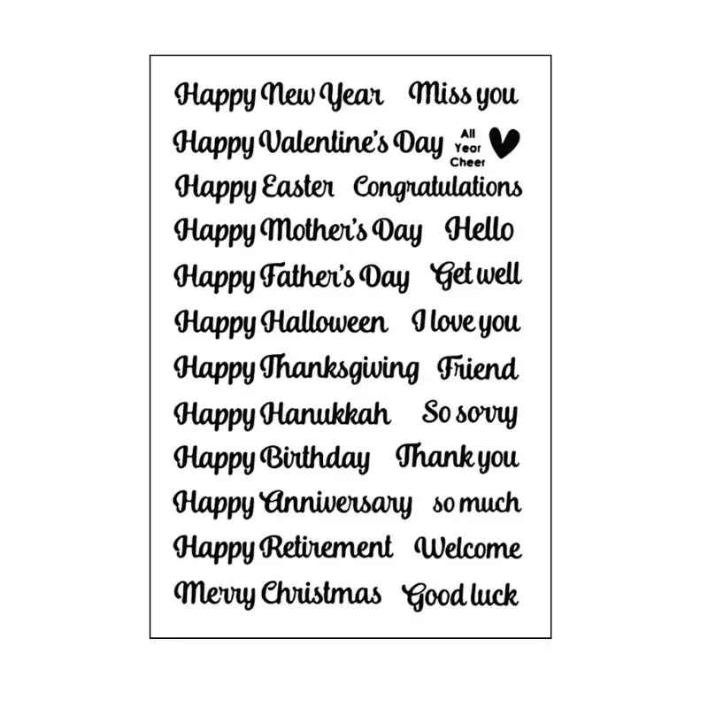 

Happy Easten DIY Silicone Clear Stamp Cling Seal Scrapbook Embossing Album Decor