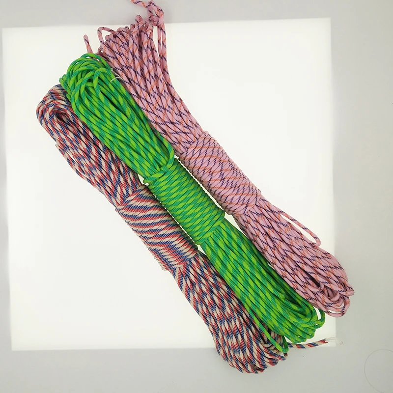 Yougle 550 شعبي مل المواصفات النوع الثالث 7 ستراند paracord المظلة الحبل الحبل الأساسية للصيد £ paracord 100ft 88-94