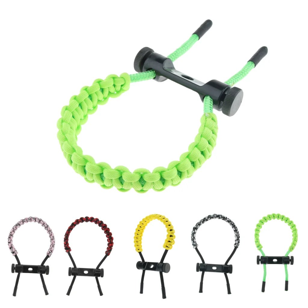 Bow Archery Wrist Sling Paracord Cord Survival Hunting Shooting Wrist Strap Compound Bow Wrist Sling Archery Wrist Sling