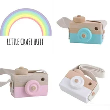 Детская игрушка камера s деревянная камера ручной работы Мультяшные милые Креативные Игрушки реквизит для фотосессии декоративные для мальчиков и девочек Подарки на день рождения 4211