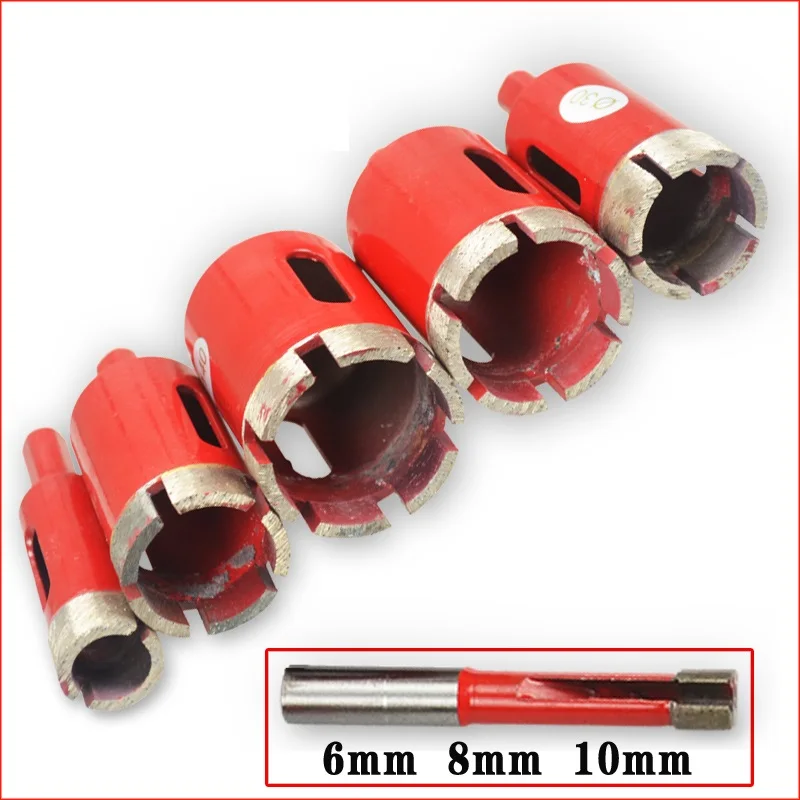 

New 2PCS/Lot 6mm Diamond wet drill bit for marble/granite/brick/stone bit reamer drilling hole