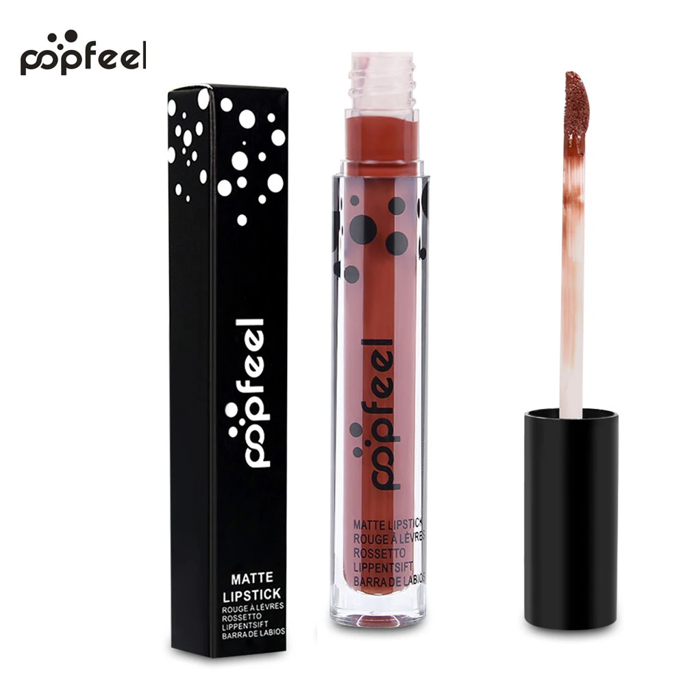 Popfeel бренд Блеск для губ Макияж Косметическая Сексуальная Водонепроницаемый