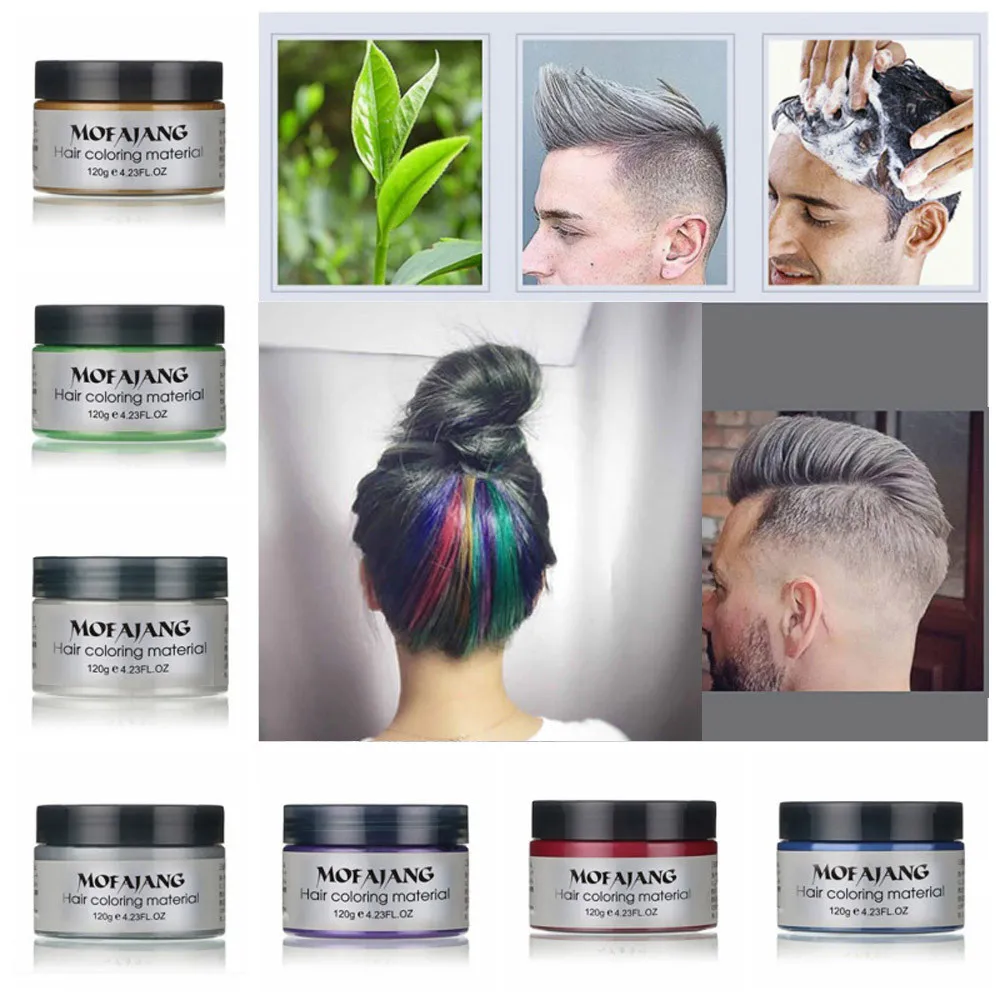 DIY воск для волос воск краситель крем-краска для волос для прашни краска для волос Временная 7 цветов F801