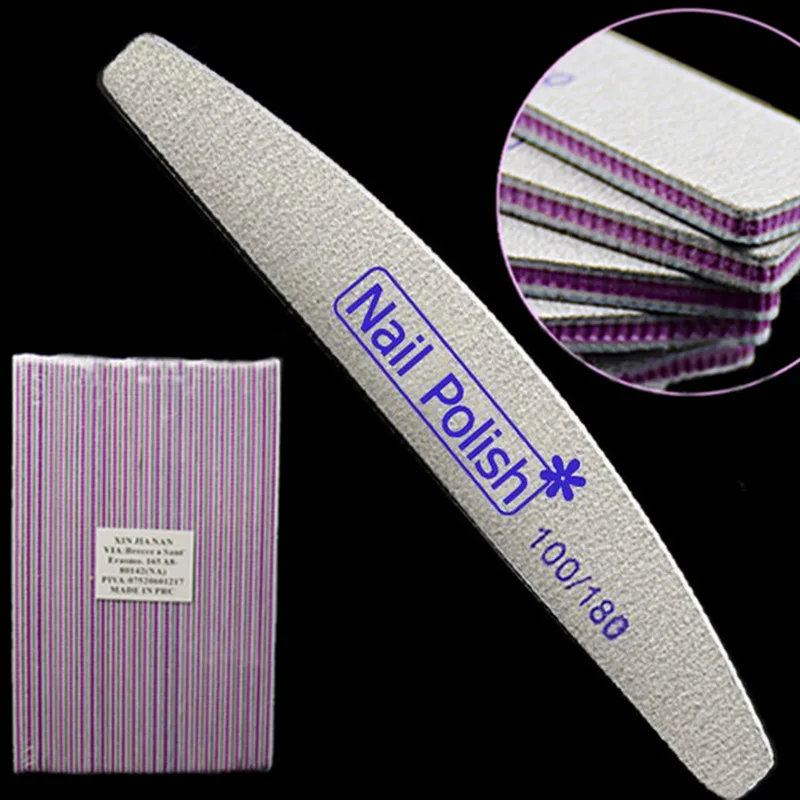 

High Quality 5Pcs/Lot Nail Sanding Files 100/180 Buffer Block Manicure Pedicure Tips Gel Polish Nail File Nail Art Tool New