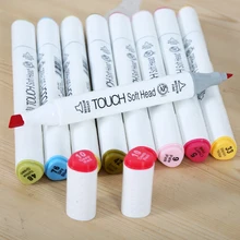 218 цветов, двойная головка, эскизный маркер, ручка, набор маркеров для эскизов для школы, рисование, анимационный дизайн, художественные маркеры на выбор, 10 цветов