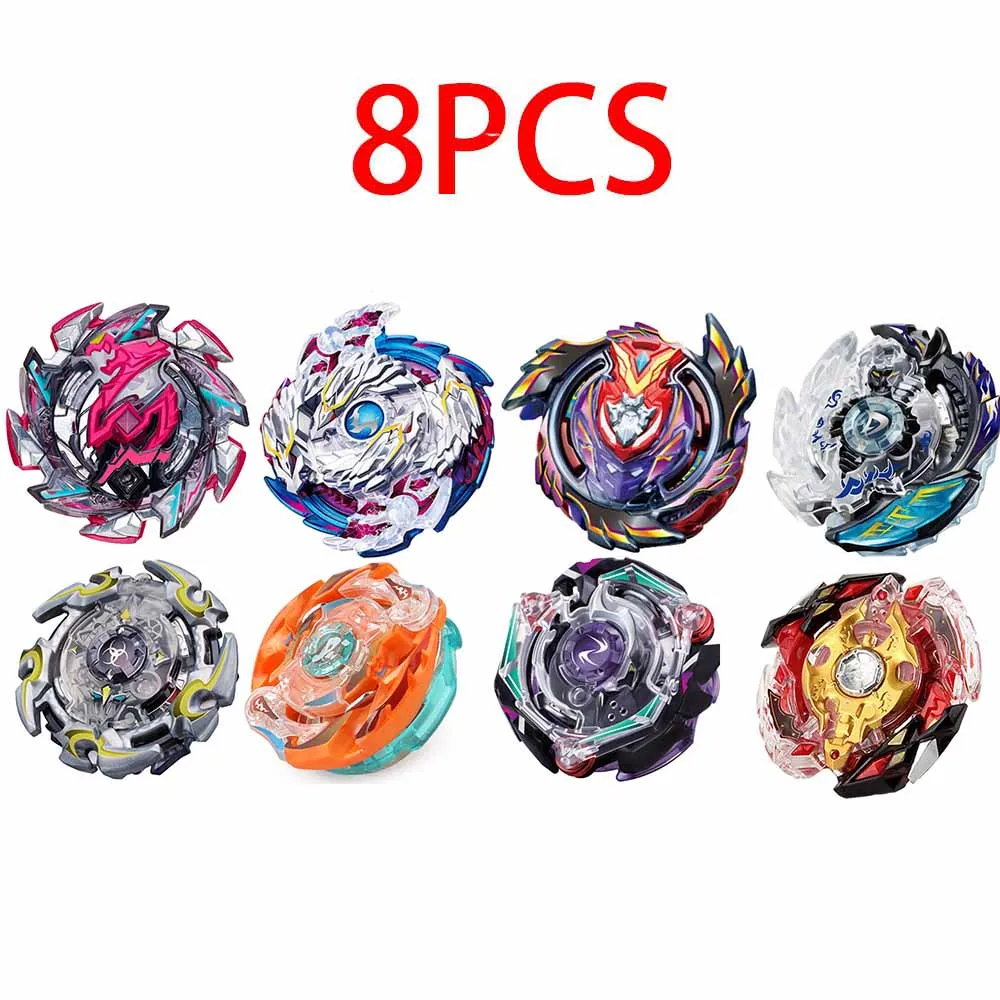 Beyblade Burst Bey Blade игрушка из металла Funsion Bayblade набор коробка для хранения с ручкой пусковая пластиковая коробка игрушки для детей - Цвет: SZTL-8PCS-11