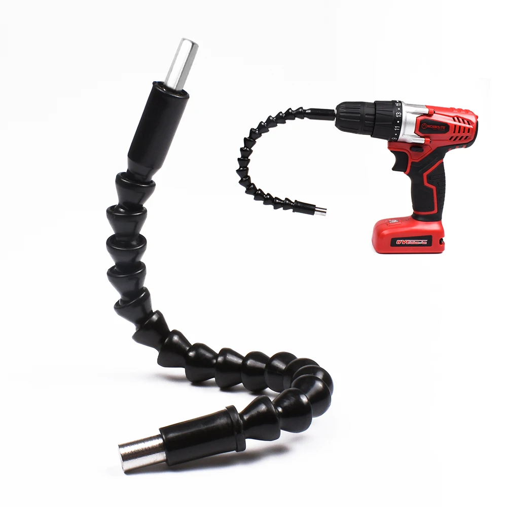 

1PC 295mm Flexible Shaft Black Screwdriver Extention Drill Bit Holder Connection for Electric Drill Power Tool Accessories