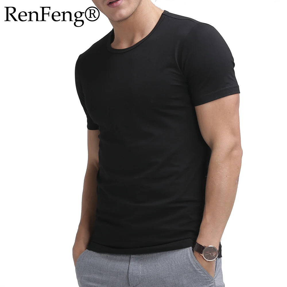 Мужская Уличная футболка camisetas masculina черная Однотонная оверсайз модная одежда