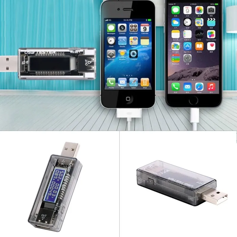 USB Зарядное устройство Доктор мобильный Мощность детектор многофункциональный аккумулятор Тесты Напряжение измеритель величины тока A09