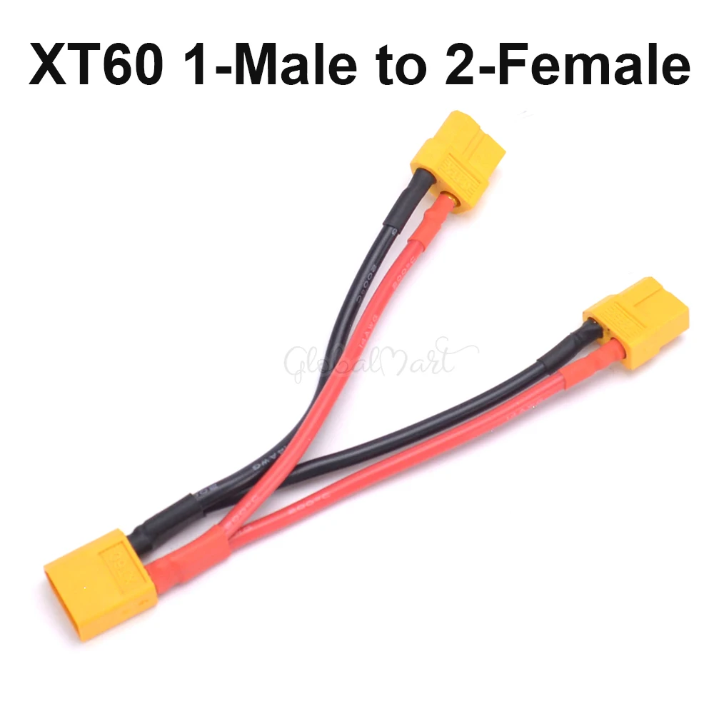 XT60 Male to Female Parallel Connector Cable Extension Y Splitter XT60 Parallel Cable (1)