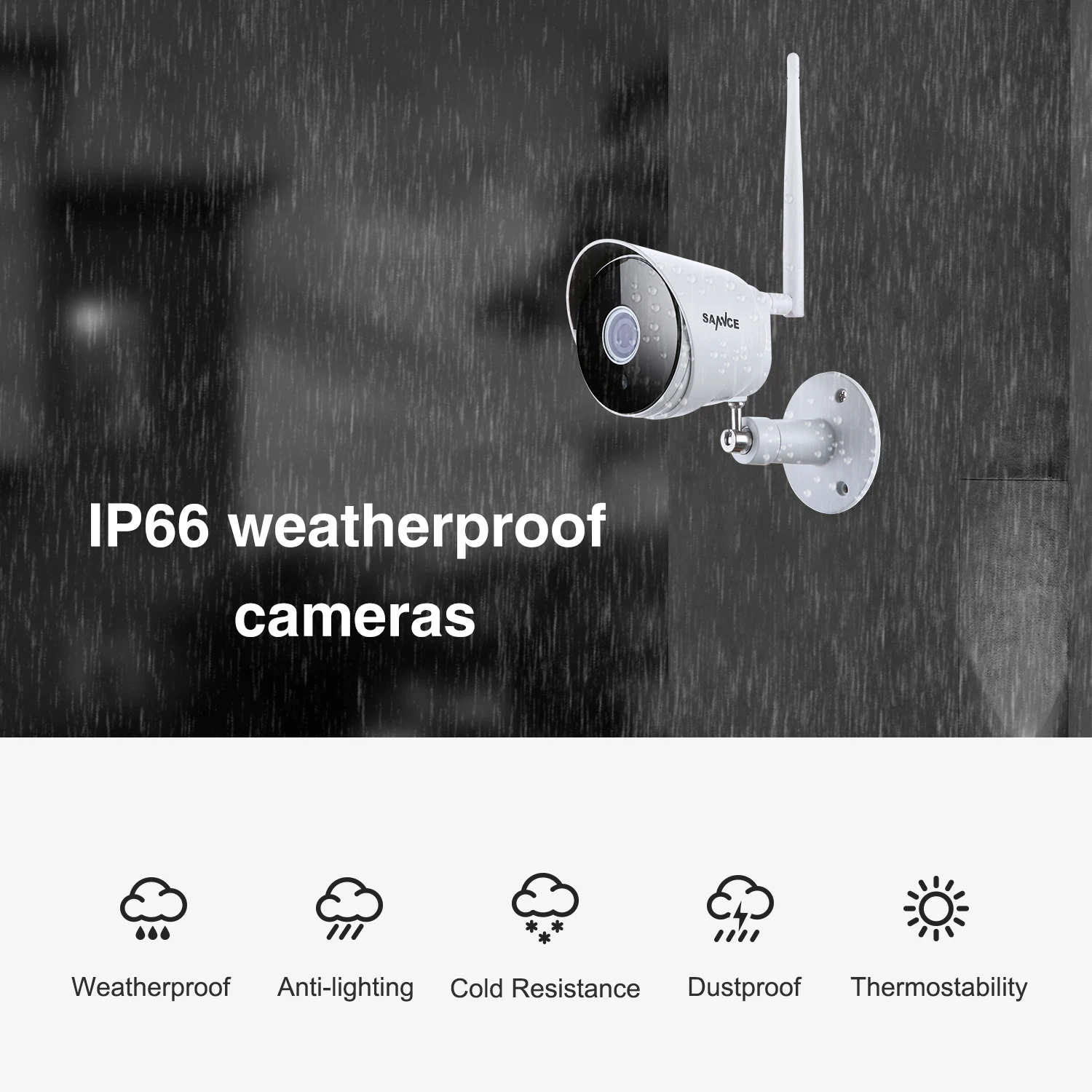 SANNCE HD 1080P IP Camera Wireless Wifi Bullet Camara Outdoor Waterproof Night Vision IR Cut Onvif P2P Home Security Camara 2018