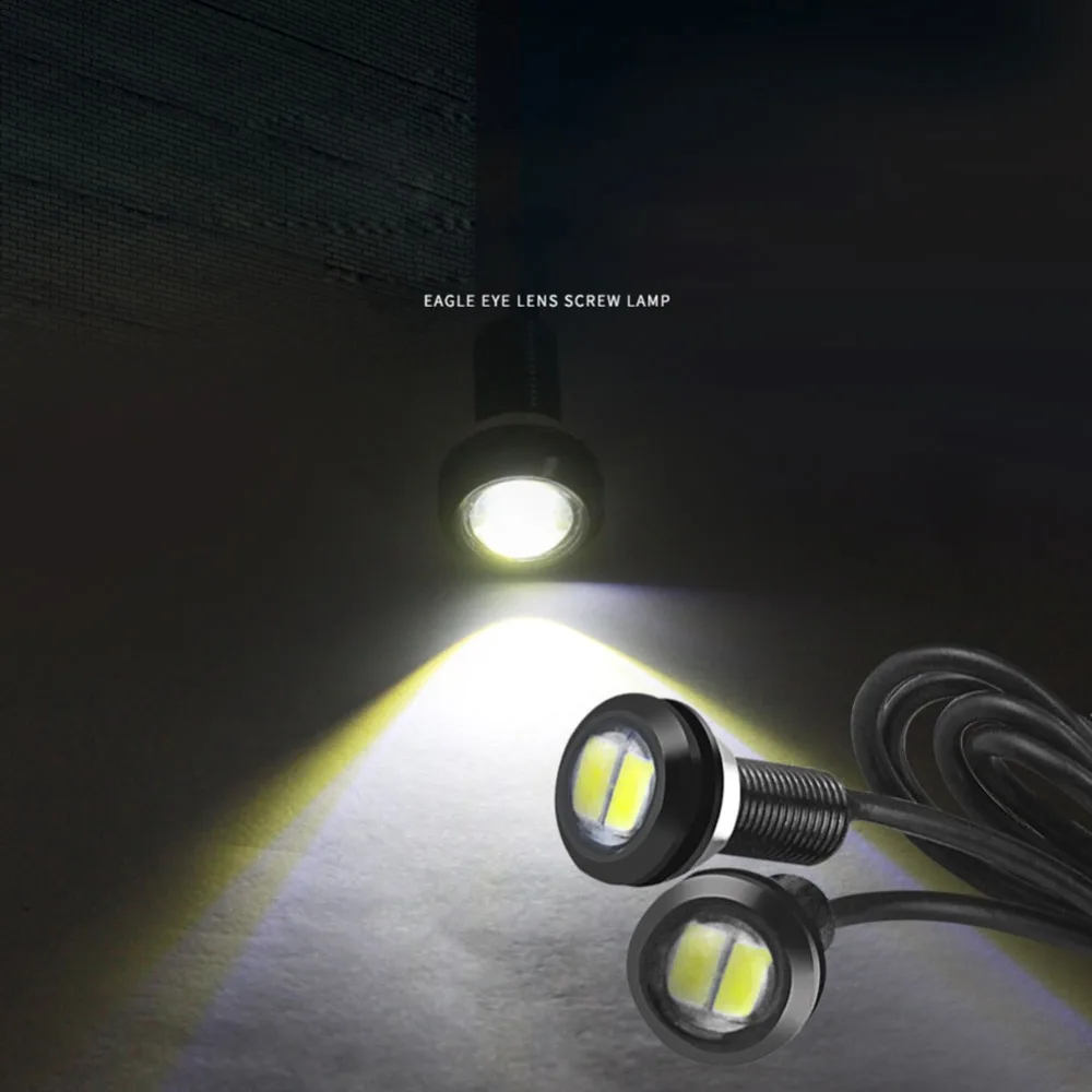 

2PCS 12V Eagle Eye LED Lights 2W 18mm Car Daytime Running Signal Bulbs White
